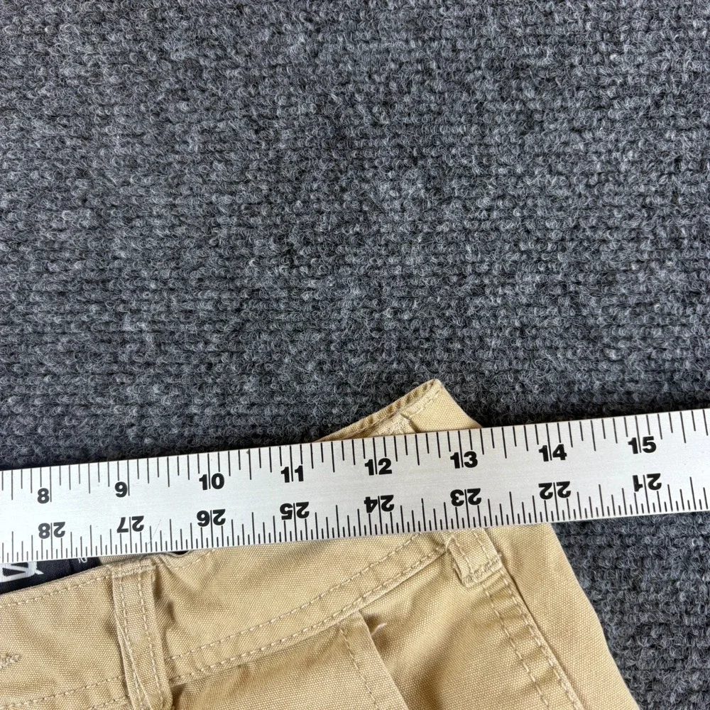 RSQ Cargo‎ Pants Boys 27x28 Beige Cotton Mid Rise Pockets Loose Fit Straight Leg